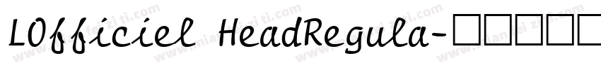 LOfficiel HeadRegula字体转换